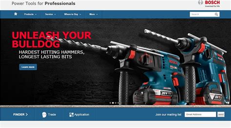 Bosch tools official website